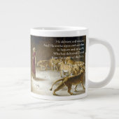 Tasse Géante Daniel dans l'écriture de la Bible du Lion (Droite)