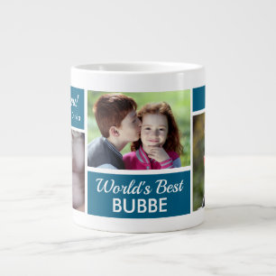 Tasse géante de collage photo de la meilleure Bubb