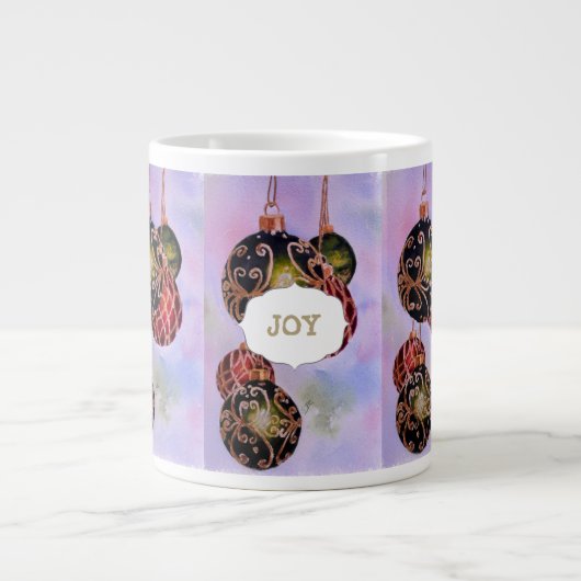 TASSE GÉANTE DE MAUVAISES BALLES DE NOËL (Devant)