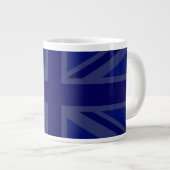 Tasse Géante Décor Union Jack bleu NAvy (Devant droit)