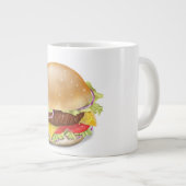 Tasse Géante Délicieux hamburger ou cheeseburger. (Devant droit)