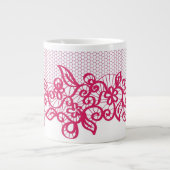 Tasse Géante Dentelle rouge (Devant)
