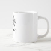 Tasse Géante Design noir et blanc Cape Coral & Palm (Droite)