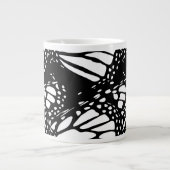 Tasse Géante Design papillon Monarque Abstrait (Devant)