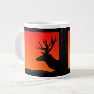 Tasse Géante Design Silhouette de la tête d'elfe