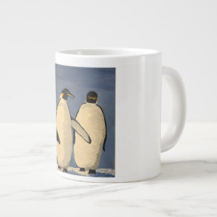Tasse Géante Deux pingouins empereurs adultes parlant
