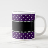 Tasse Géante Diamants violets de nom personnalisé (Droite)