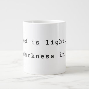 Tasse géante "Dieu est Lumière" moderne