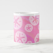 Tasse Géante Dollar de sable blanc et rose (Devant)