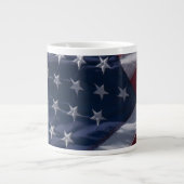 Tasse Géante Drapeau américain. (Devant)