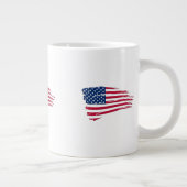 Tasse Géante Drapeau américain en lambeaux (Droite)