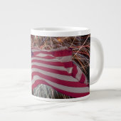 Tasse Géante Drapeau américain et feux d'artifice (Devant droit)