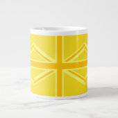 Tasse Géante Drapeau britannique Union Jack très jaune (Devant)