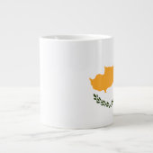 Tasse Géante Drapeau de Chypre (Devant)