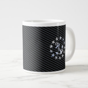 Tasse Géante Drapeau Naval Yacht Ancre et étoiles