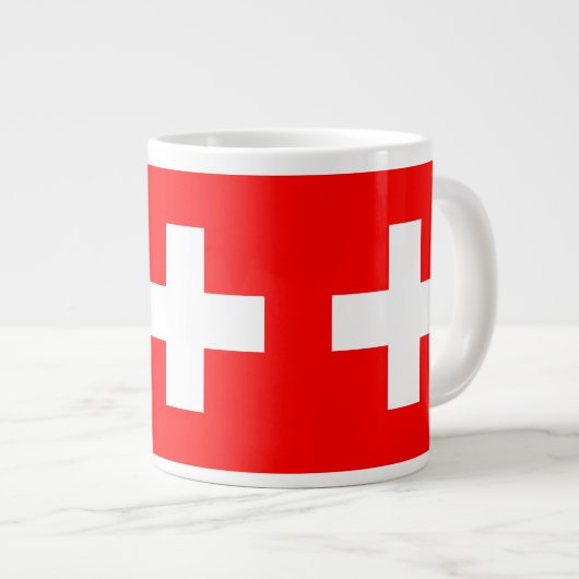 Tasse Géante Drapeau suisse (Devant droit)