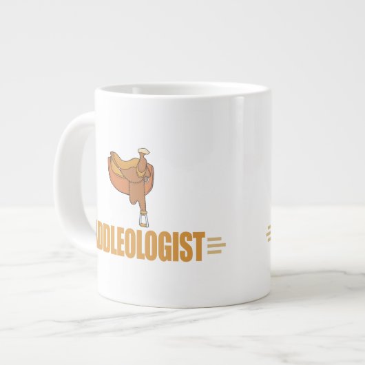 Tasse Géante Drôle de selle de cheval (Devant gauche)