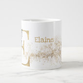 Tasse géante "E" Monogrammée Soupe Glace (Devant)