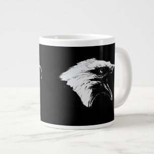 Tasse Géante Eagle chauve en noir Choisir votre Arrière - plan
