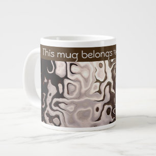 Tasse Géante Effet Snakeskin Brown brillant
