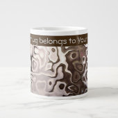 Tasse Géante Effet Snakeskin Brown brillant (Devant)