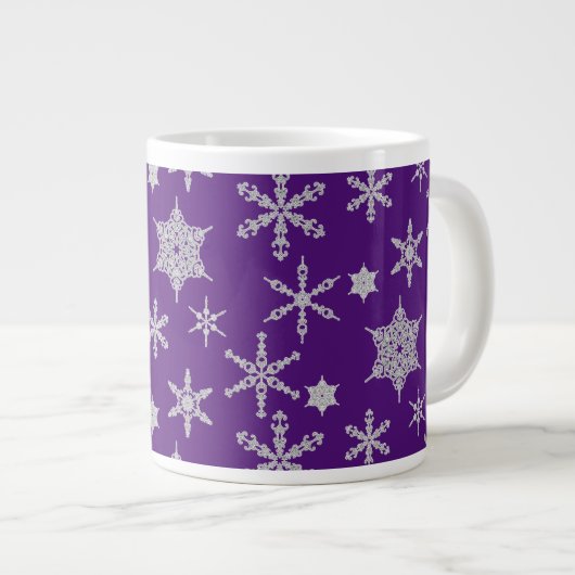 Tasse Géante Élégante et tendance flamme de diamant de flocon d (Devant droit)