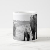 Tasse Géante Eléphant et calcaire africains| Kenya, Afrique (Devant)
