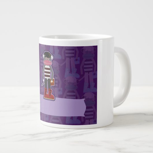 Tasse Géante Emo Sockmonkey (Devant droit)