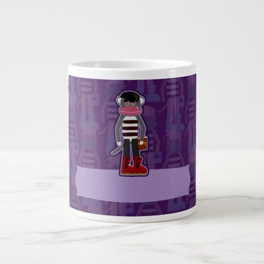 Tasse Géante Emo Sockmonkey (Devant)