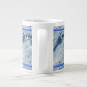 Tasse Géante Empreinte de pas dans le sable (Dos)