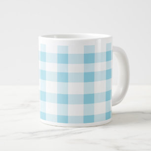 Tasse Géante En vichy bleu clair