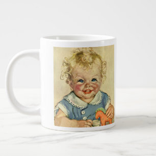 Tasse Géante Enfant scandinave blond mignon vintage avec boucle