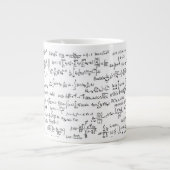 Tasse Géante Équations mathématiques écrites à la main // (Devant)