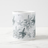 Tasse Géante Étoiles de mer sur le motif de mer (Devant)