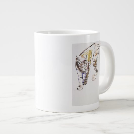 Tasse Géante Européen Lynx (Devant droit)
