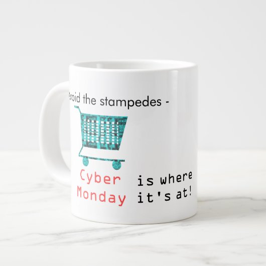 Tasse Géante Évitez le Stampeds (Devant gauche)