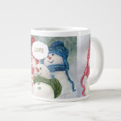 TASSE GÉANTE FAMILLE D'AMATEURS DE NEIGE (Devant droit)