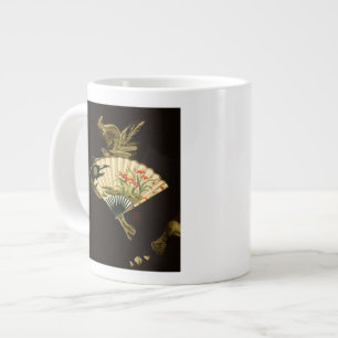 Tasse Géante Fan oriental criblé au design floral