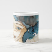 Tasse Géante Femme bleue (Devant)