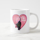 Tasse Géante Fête de la Saint-Valentin au chat noir (Droite)