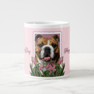 Tasse Géante Fête des mères - Tulipes roses - Bulldog