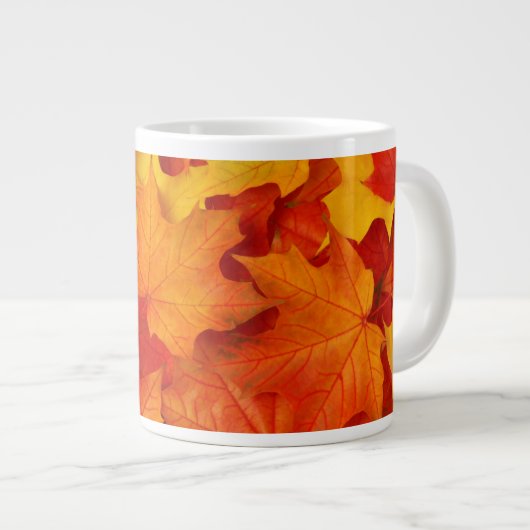 Tasse Géante Feuilles automnales (Devant droit)