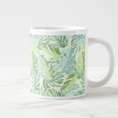 Tasse Géante Feuilles du Pastel Tropical Palm (Droite)