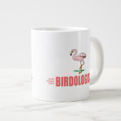 Tasse Géante Flamant rose drôle (Devant droit)