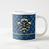 Tasse Géante Fleur de lis métallique (or) (Droite)