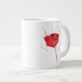 Tasse Géante Fleur de pavot à aquarelle peinte 2 (Devant droit)
