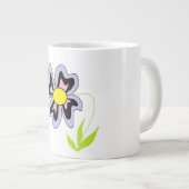 Tasse Géante fleur violette (Devant droit)