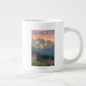 Tasse Géante Fleurs de printemps - Parc national des Glaciers,  (Droite)