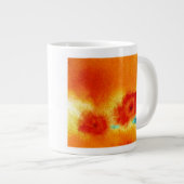 Tasse Géante ...fleurs de zarathustras...art de Jutta Gabriel.. (Devant droit)