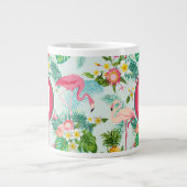 Tasse Géante Fleurs Et Oiseaux Tropicaux| Ajouter votre premier (Devant)